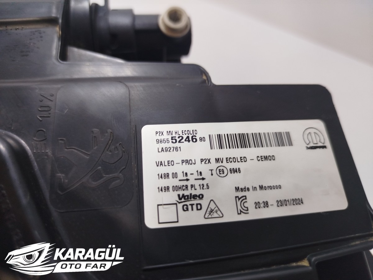 Peugeot Far 208/2008 19-22 Sol (L) (Ledli) (Yenilenmiş)