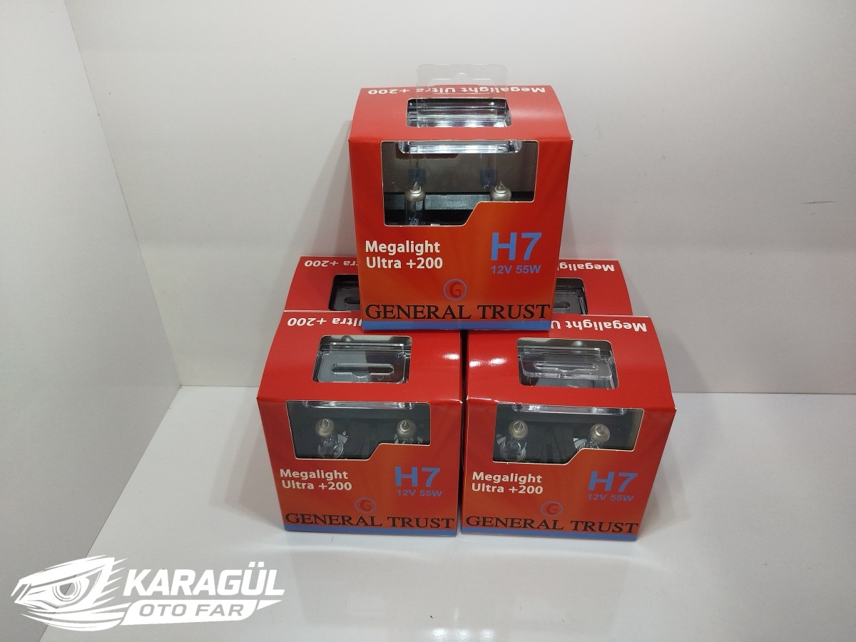 General Trust Megalıght Ultra H7 12v 55w 200 %
